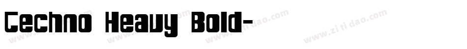 Techno Heavy Bold字体转换
